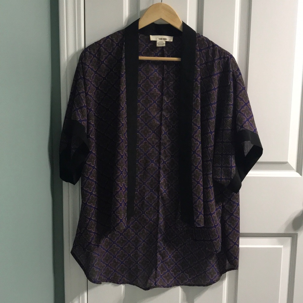Purple Patterned Kimono